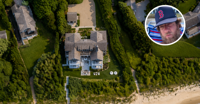 An aerial view of Dave Portnoy's Nantucket house