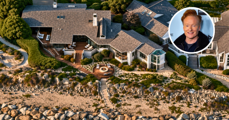 An aerial view of Conan O'Brien Carpinteria home
