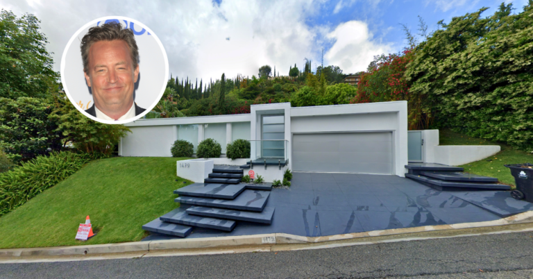 Street view of Matthew Perry's home.