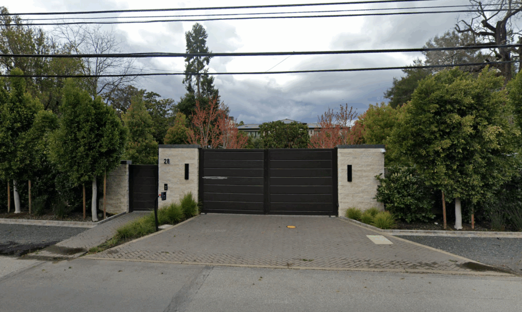Street view of Steph and Ayesha Curry’s Atherton estate.