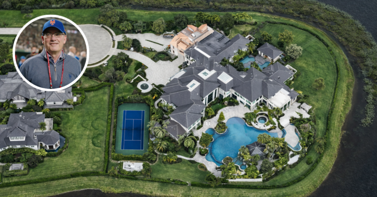 An aerial view of Steve Cohen' Delray Beach estate