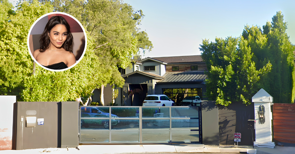 Street view of Vanessa Hudgens' Studio City home.