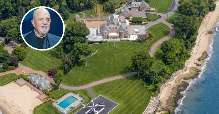 An aerial view of Billy Joel's "MiddleSea" estate in Oyster Bay