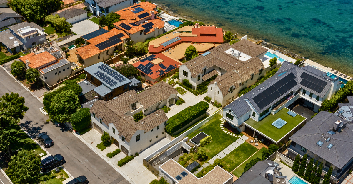 An aerial view of Manny Machado's Cornado home.