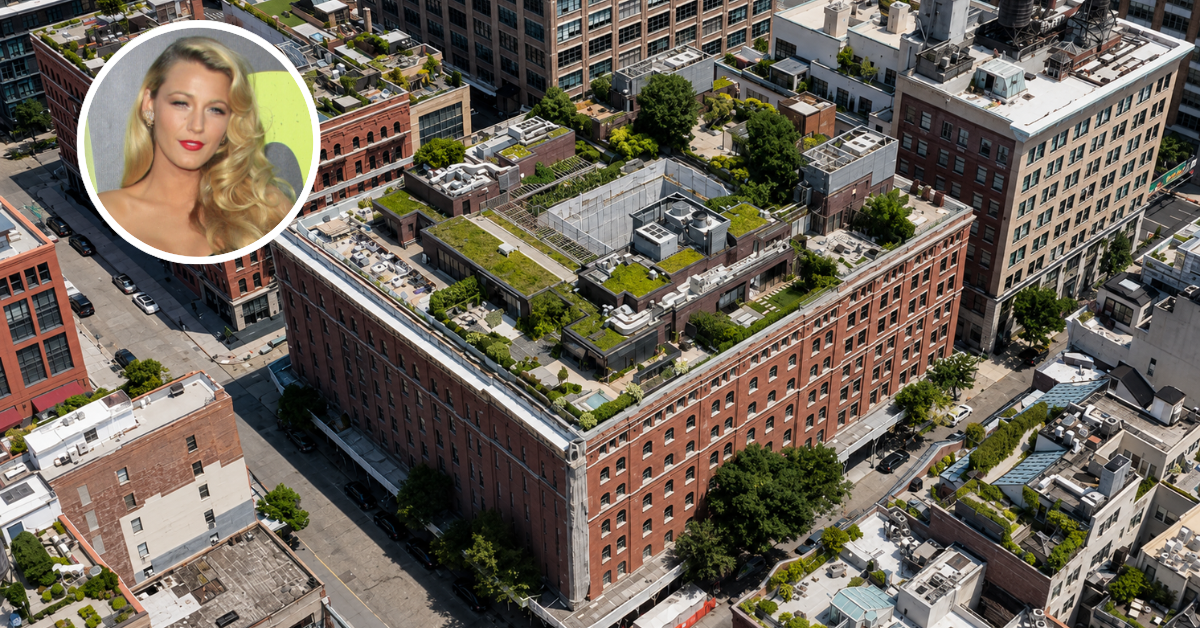 Aerial view of Ryan Reynolds and Blake Lively's Tribeca apartment.