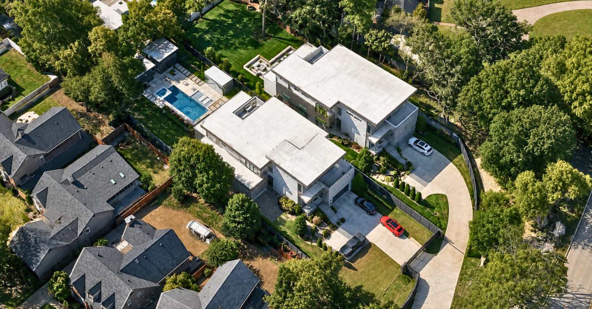 Aerial view of Derrick Henry's Nashville property which sold for $3.1 million.