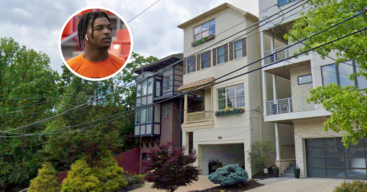 Street view of Ja’Marr Chase’s former Cincinnati home.