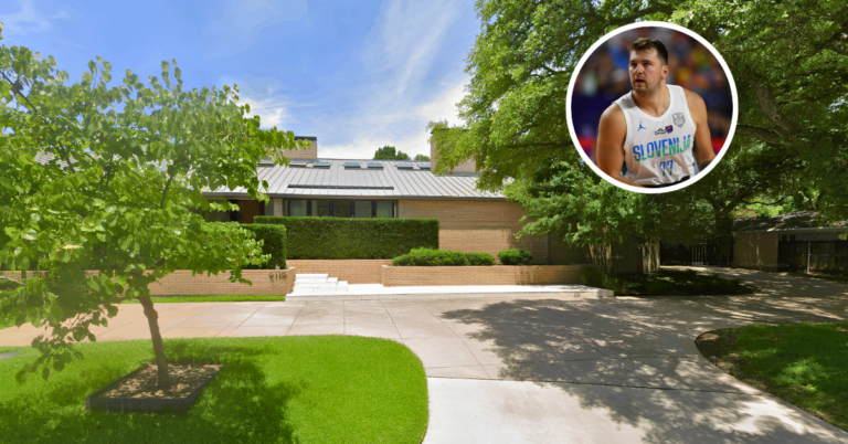 Street view of Luka Doncic’s Dallas house.