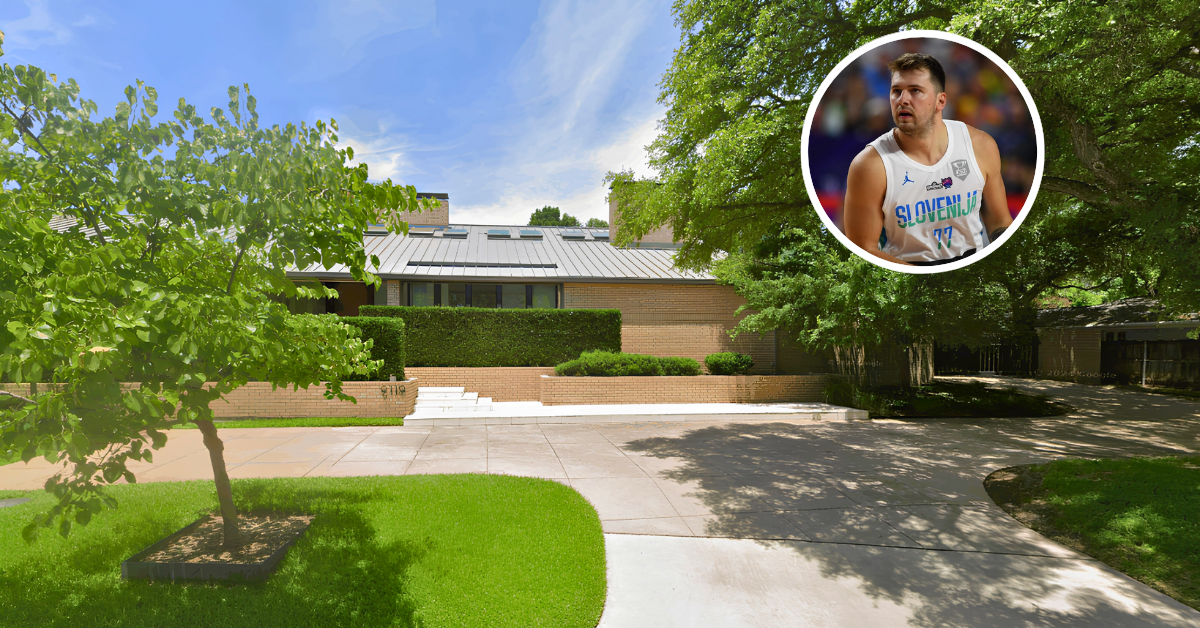 Street view of Luka Doncic’s Dallas house.