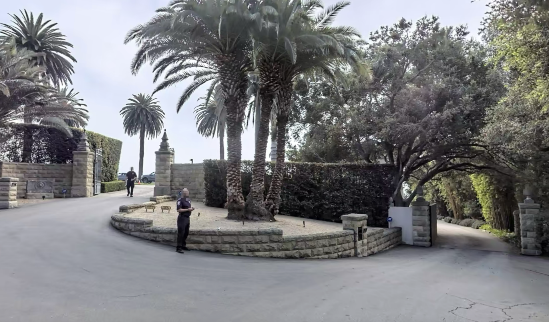 Street view of Eric Schmidt's estate in Montecito.