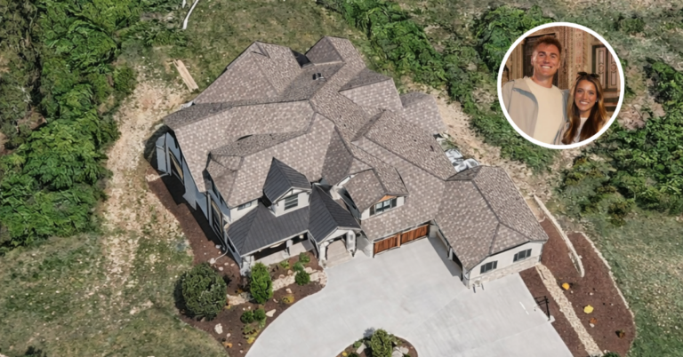 Aerial view of Bo Nix's home in Castle Rock