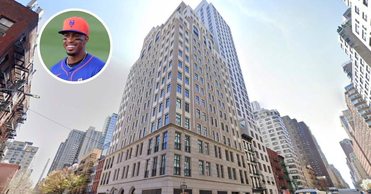 Street view of Francisco Lindor's Manhattan penthouse.