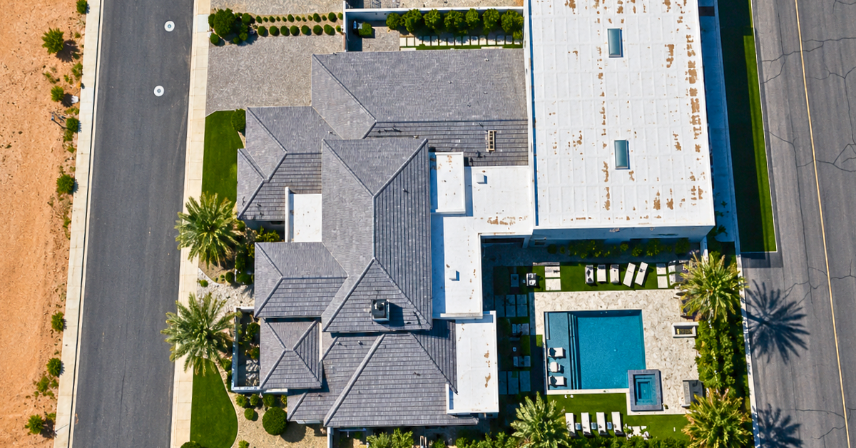 Aerial view of Cody Bellinger's Arizona home.