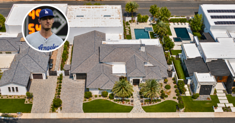 Aerial view of Cody Bellinger's Arizona home.