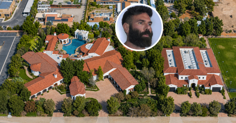 Aerial view of Dan Blitzerian's Las Vegas mansion.