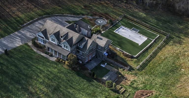 An aerial view of Kristin Cavallari's home in Franklin, TN.