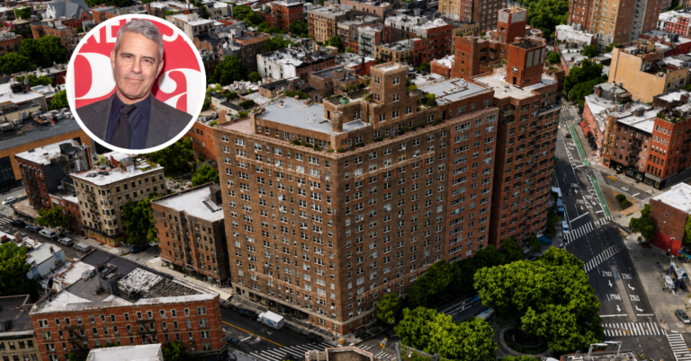 Aerial view of Andy Cohen's New York penthouse.