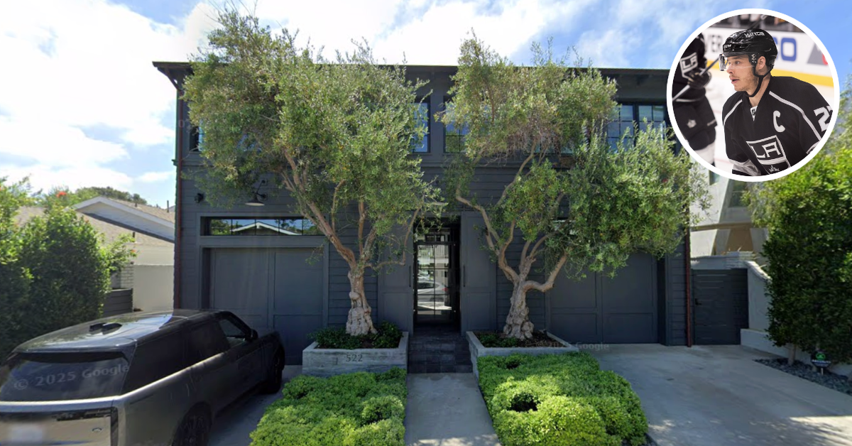 A street view of Dustin Brown's former Hermosa Beach home
