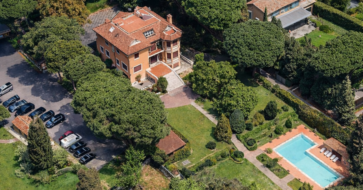 The historic Gucci Villa for sale in Rome