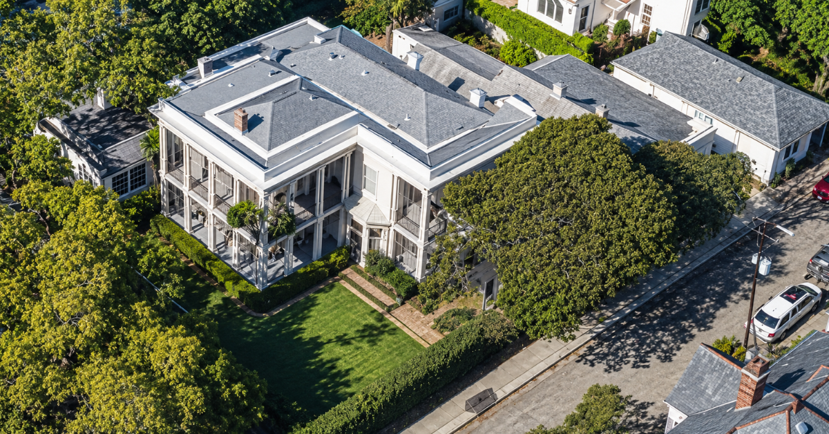 Aerial view of John Goodman's New Orleans home that sold.