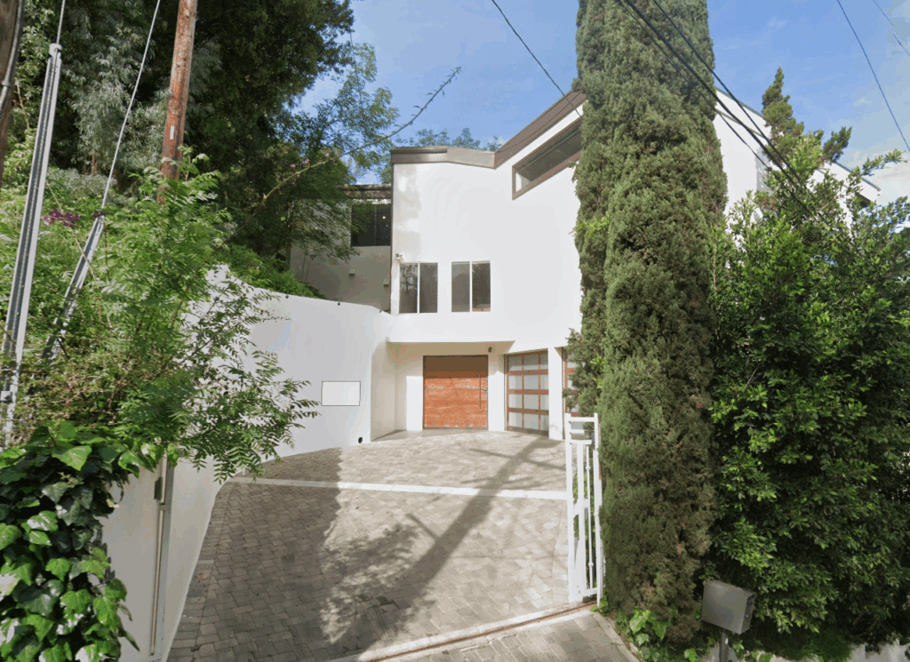 Street view of Albert Hammond Jr.'s Hollywood Hills Home.