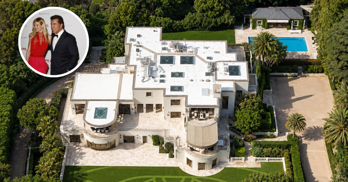 An aerial view of Steve Wynn's Beverly Hills estate