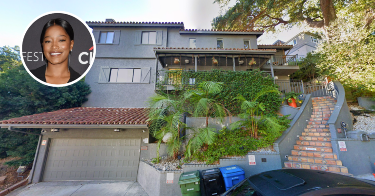 Street view of Keke Palmer's Studio City home.