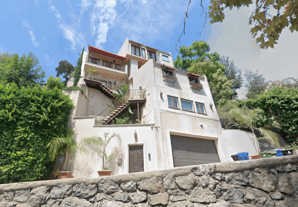 Street view of G-Eazy's Hollywood Hills home.