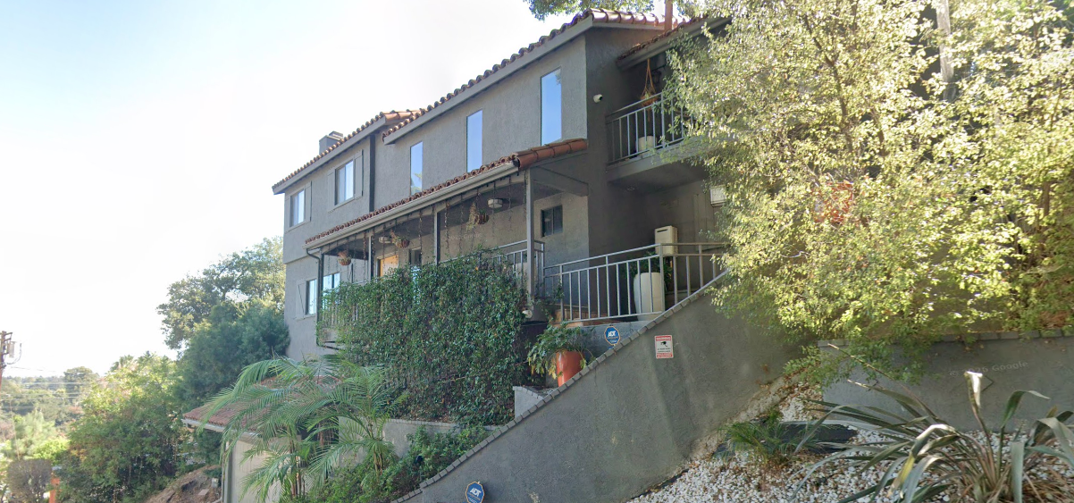 Street view of Keke Palmer's Studio City home.