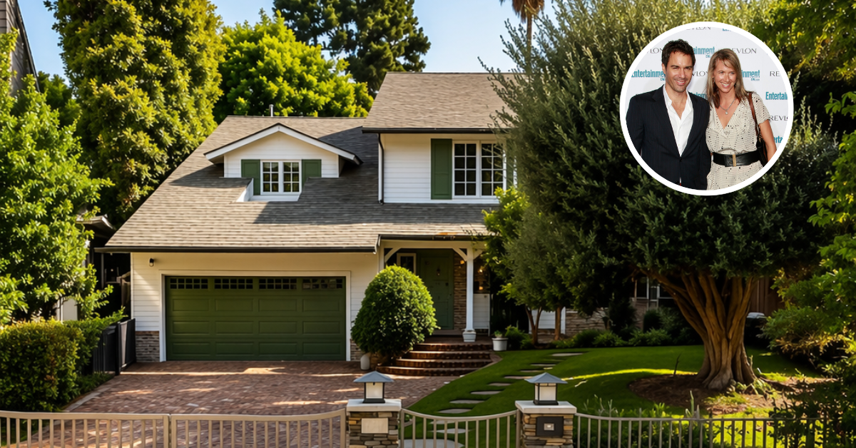 A street view angle of Eric McCormack's Toluca Lake home