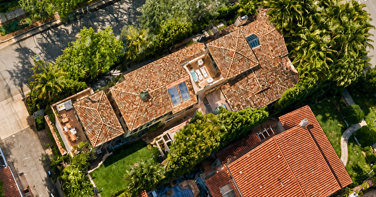Aerial view of Peter Horton’s L.A. Home that he sold.