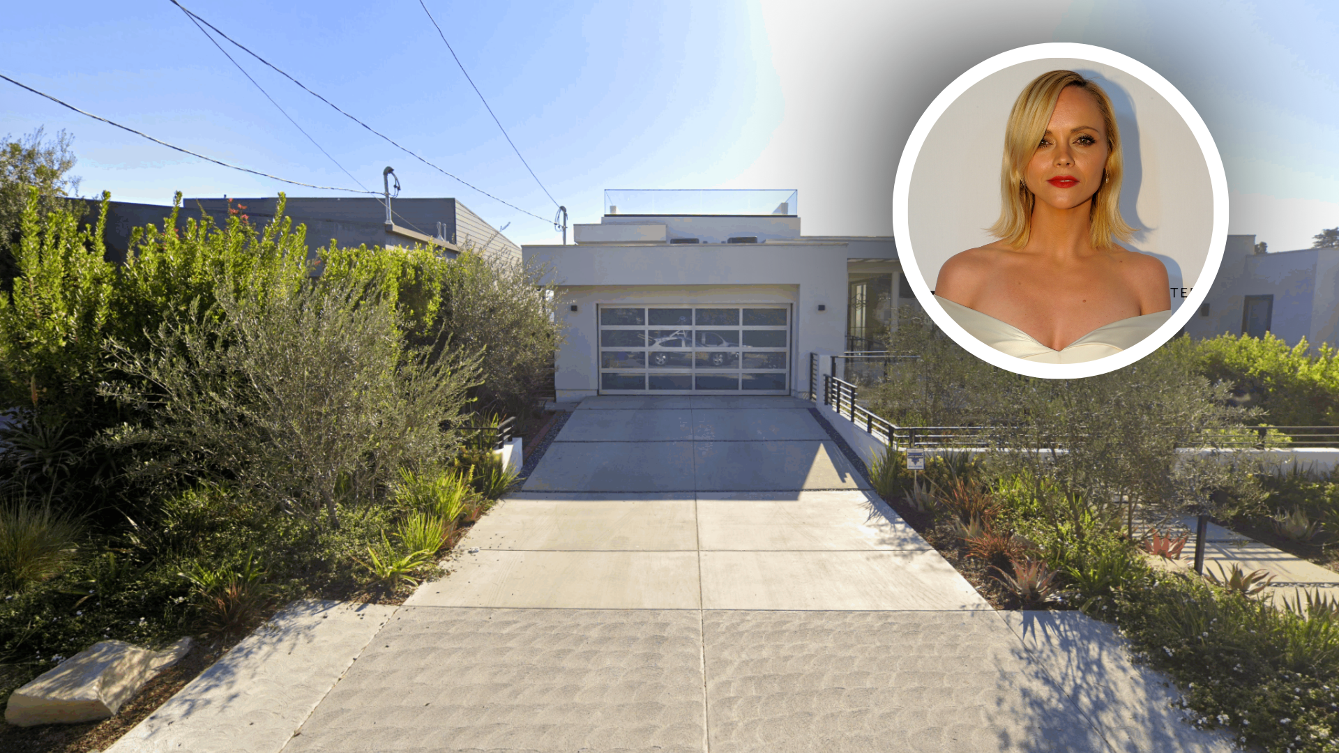 Street view of Christina Ricci's LA house she sold.