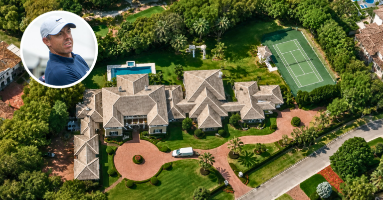 Aerial view of Rory McIlroy’s Florida mansion.