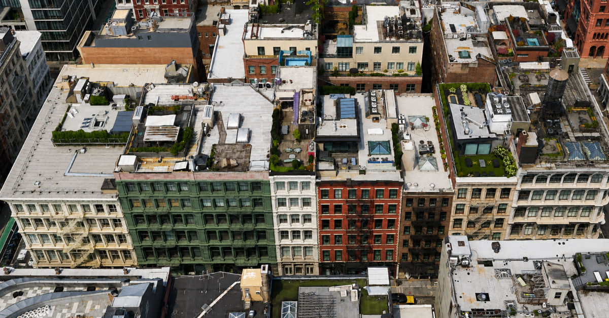 Aerial view of Greg Gutfeld's SOHO loft.