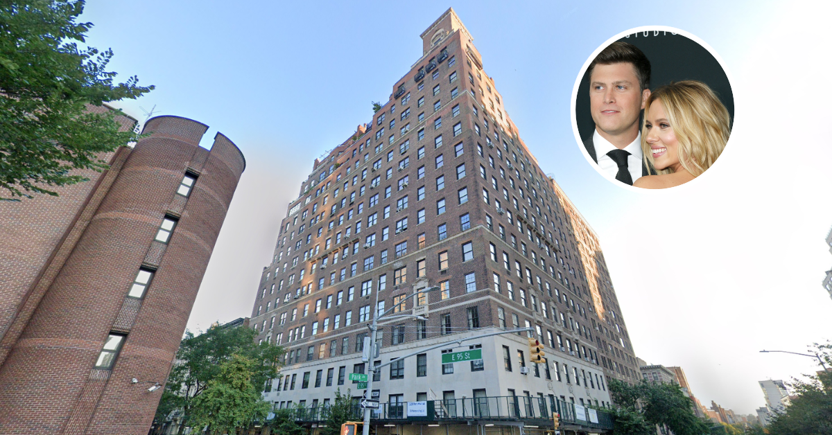 Street view of Scarlett Johansson and Colin Jost's New York Penthouse