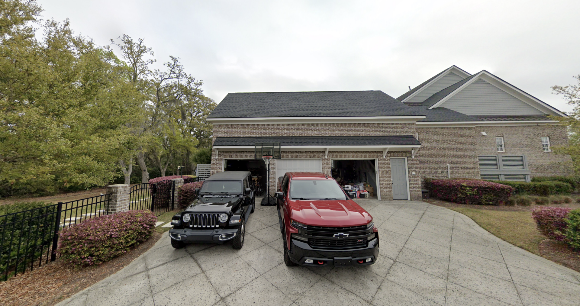 A street view of Madison Lecroy and Brett Randle's home.