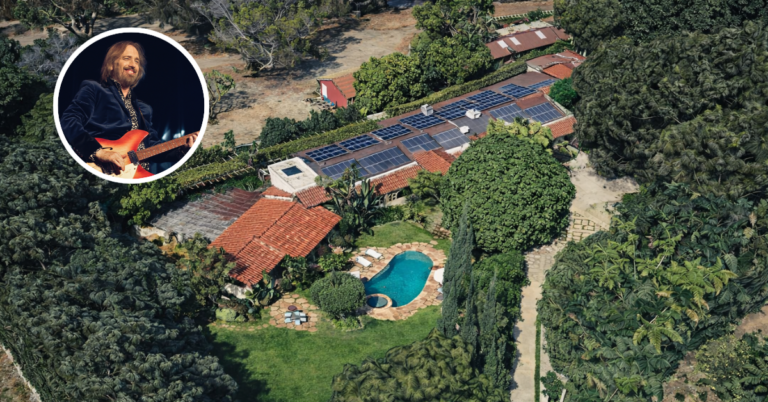 An aerial view of Tom Petty's longtime Malibu home.