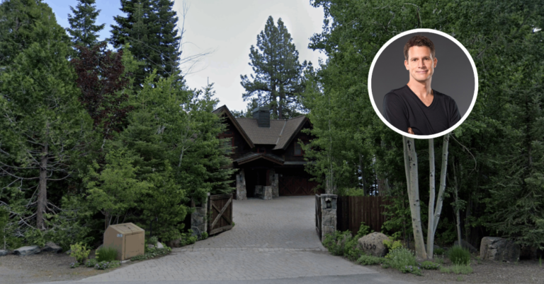 A view from the front of Daniel Tosh's Tahoe City home
