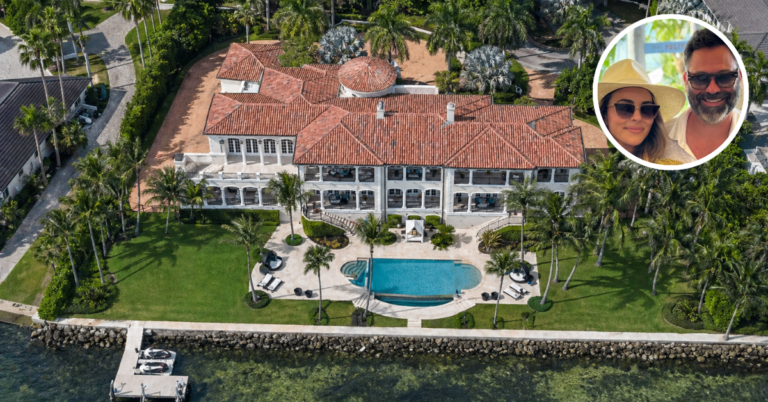 An aerial view of Nicole Martin's Coral Gables mansion