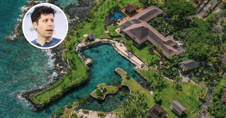 An aerial view of Sam Altman's estate in Hawaii for sale for $49 million