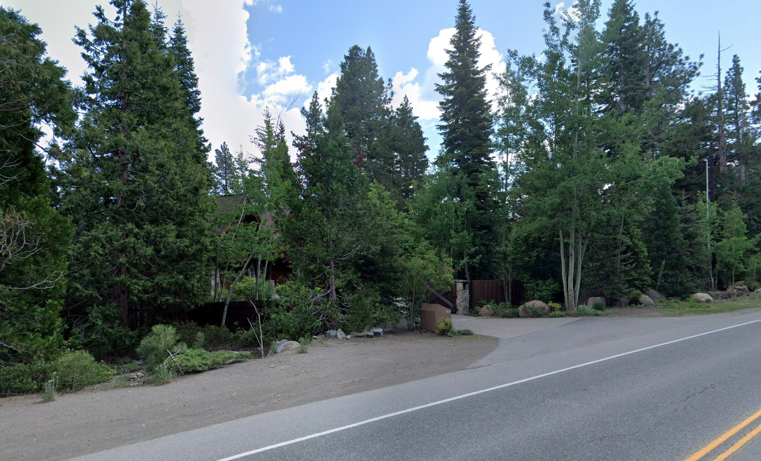 Street view of the front of Daniel Tosh's Tahoe City home.