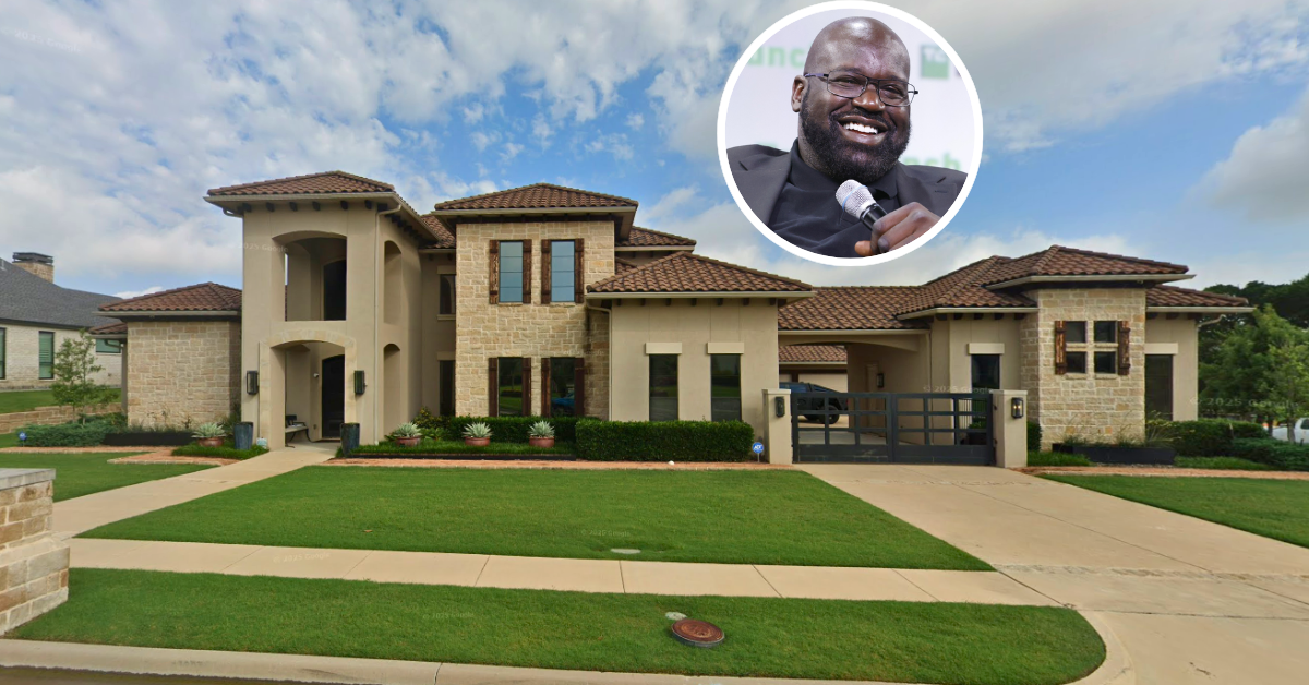 A street view of Shaq's home in Heath, Texas