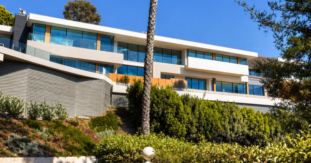 Street view of LA Mansion.