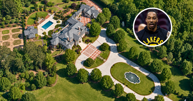 Aerial view of Dwight Howard’s Georgia Mansion.