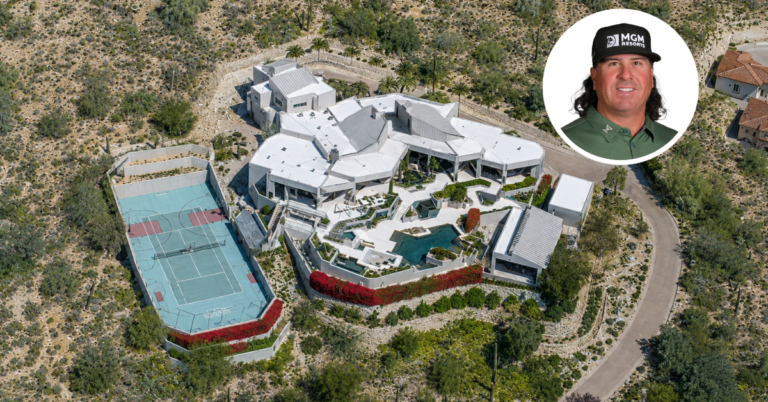 Aerial view of Pat Perez's Scottsdale home.