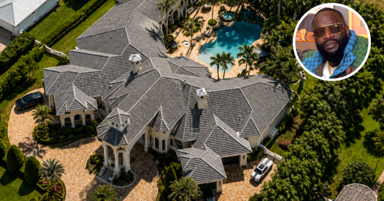 An aerial view of Rick Ross's Southwest Ranches home sold for $6 million.