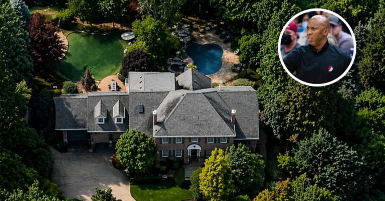 An aerial view of Chauncey Billups home in Lake Oswego