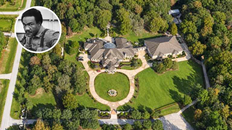 Aerial view of George Foreman's Texas property.