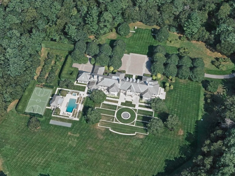 An aerial view of Jim Pallotta's Massachusetts estate