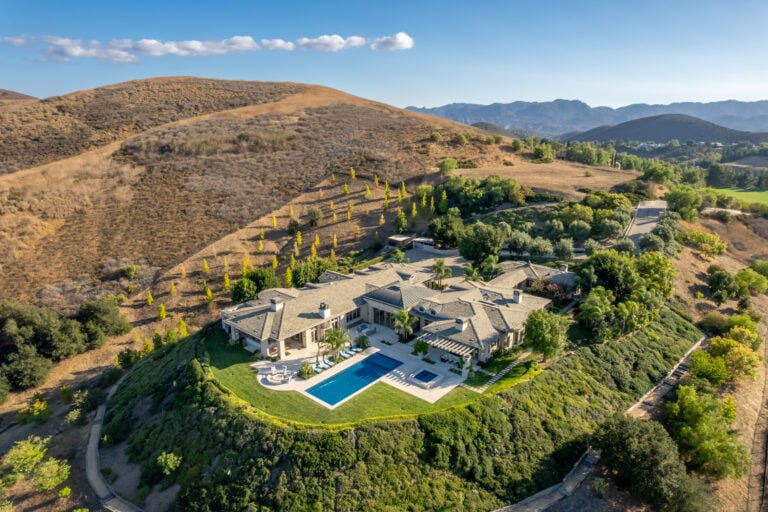 Aerial View of Bob Chapek Thousand Oaks Home.
